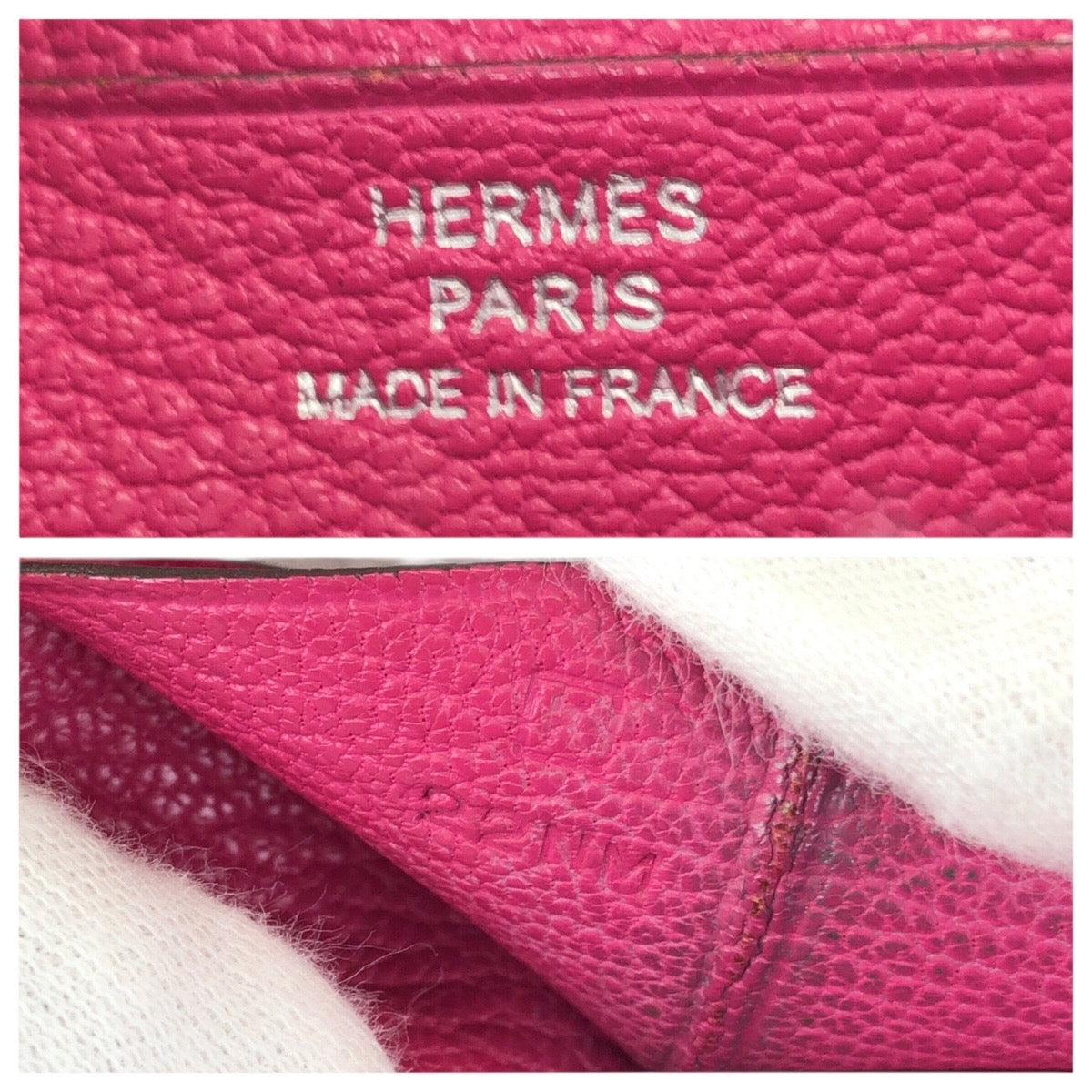 23383
HERMES エルメス ベアン スフレ ピンク シルバー金具 ヴォーエプソン 長財布 ロングウォレット □K刻印 レディース ABP42