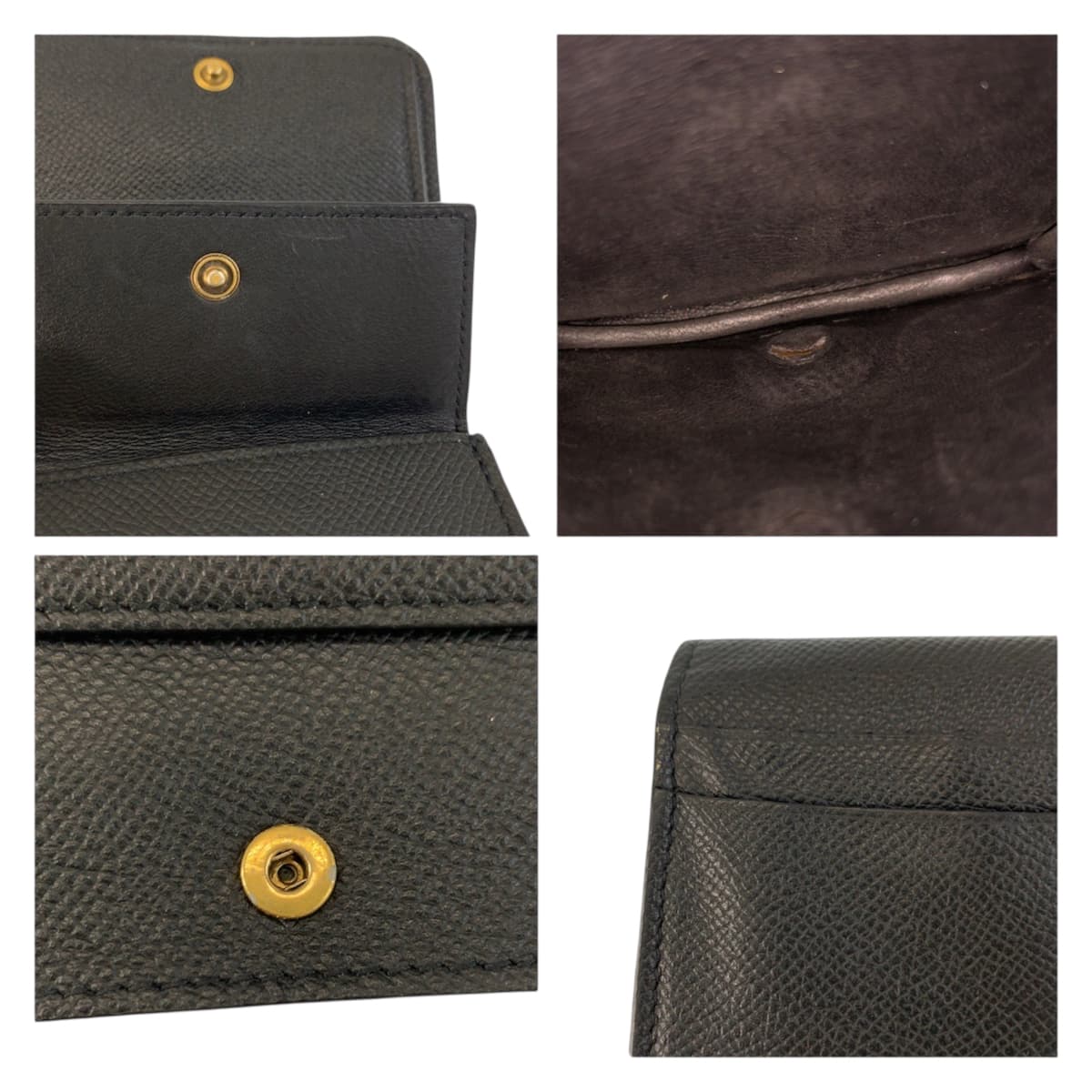23384
BALENCIAGA バレンシアガ ブラック 黒 レザー 594216 折財布 コンパクトウォレット レディース ABP21