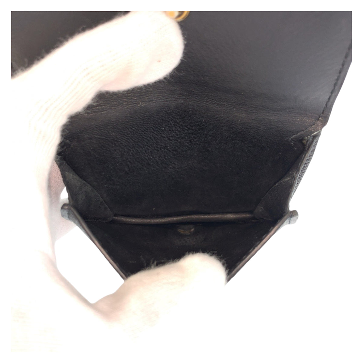 23384
BALENCIAGA バレンシアガ ブラック 黒 レザー 594216 折財布 コンパクトウォレット レディース ABP21