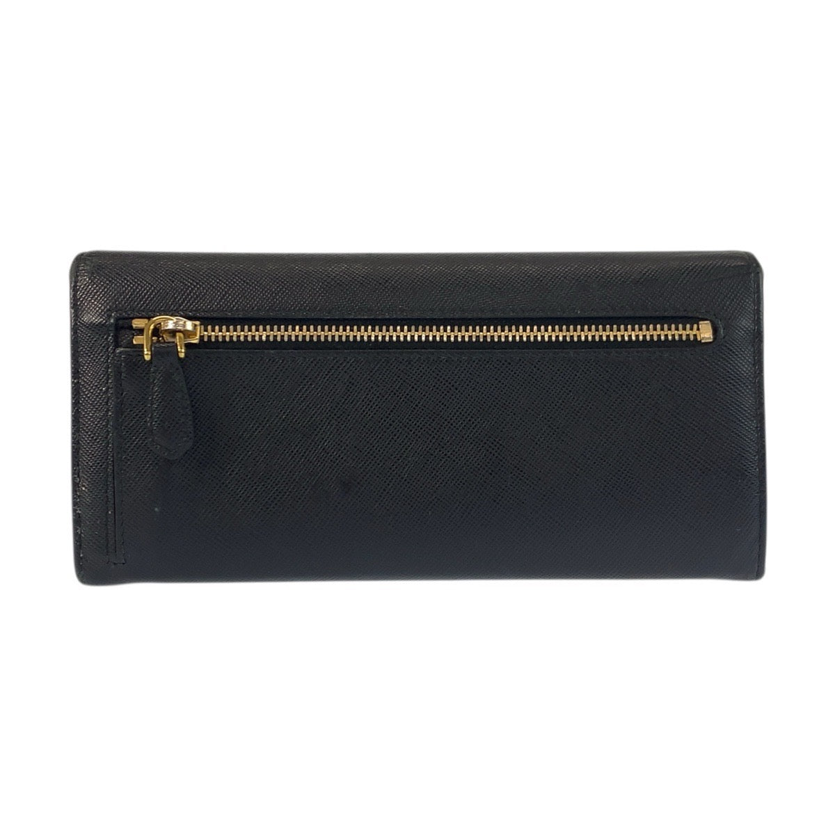 23385
PRADA プラダ サフィアーノ ブラック 黒 ピンク レザー 長財布 ロングウォレット レディース AB23