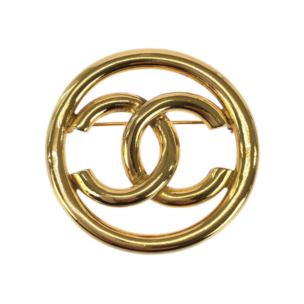 23388
CHANEL シャネル ヴィンテージ ココマーク ゴールド メッキ ブローチ 93P刻印 レディース ABP42