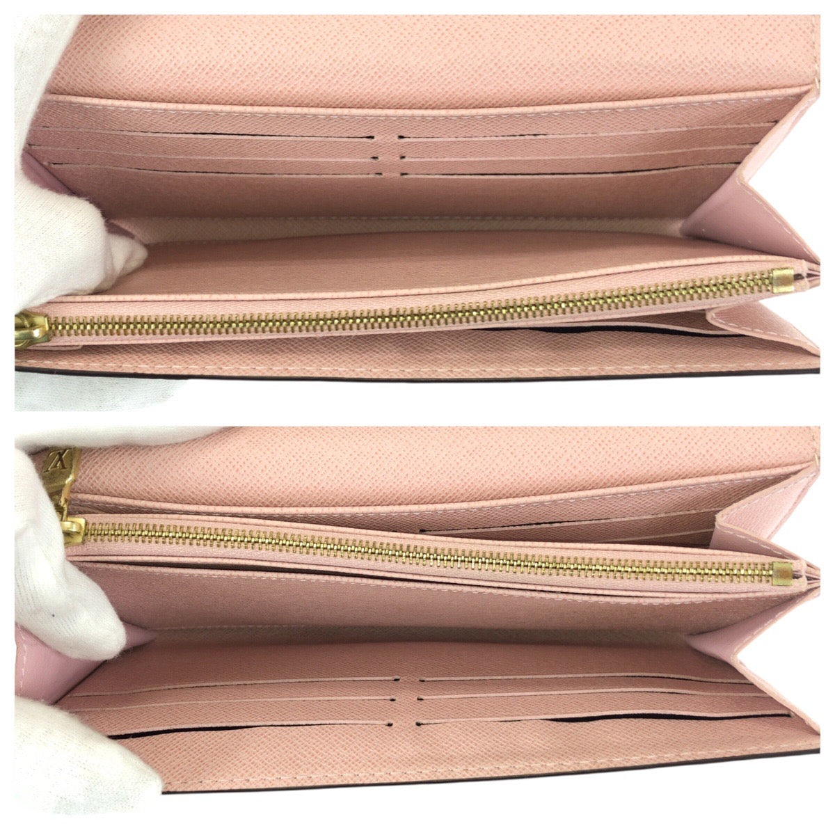 23389
LOUIS VUITTON ルイヴィトン ダミエ エベヌ ポルトフォイユ サラ ブラウン ゴールド金具 PVC N60114 長財布 ロングウォレット レディース ABP28