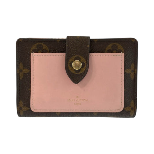 23391
LOUIS VUITTON ルイヴィトン モノグラム ポルトフォイユ ジュリエット ローズバレリーヌ ピンク ブラウン ゴールド金具 PVC M80973 折財布 コンパクトウォレット レディース ABP35