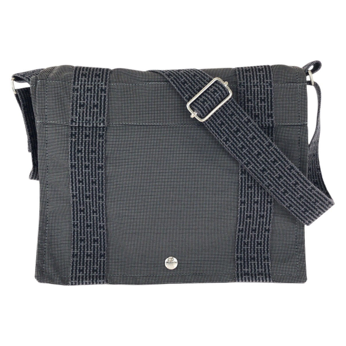 23396
HERMES エルメス エールライン バサスPM グレー シルバー金具 ポリアミド / ポリエステル ショルダーバッグ メッセンジャーバッグ メンズ ABP49