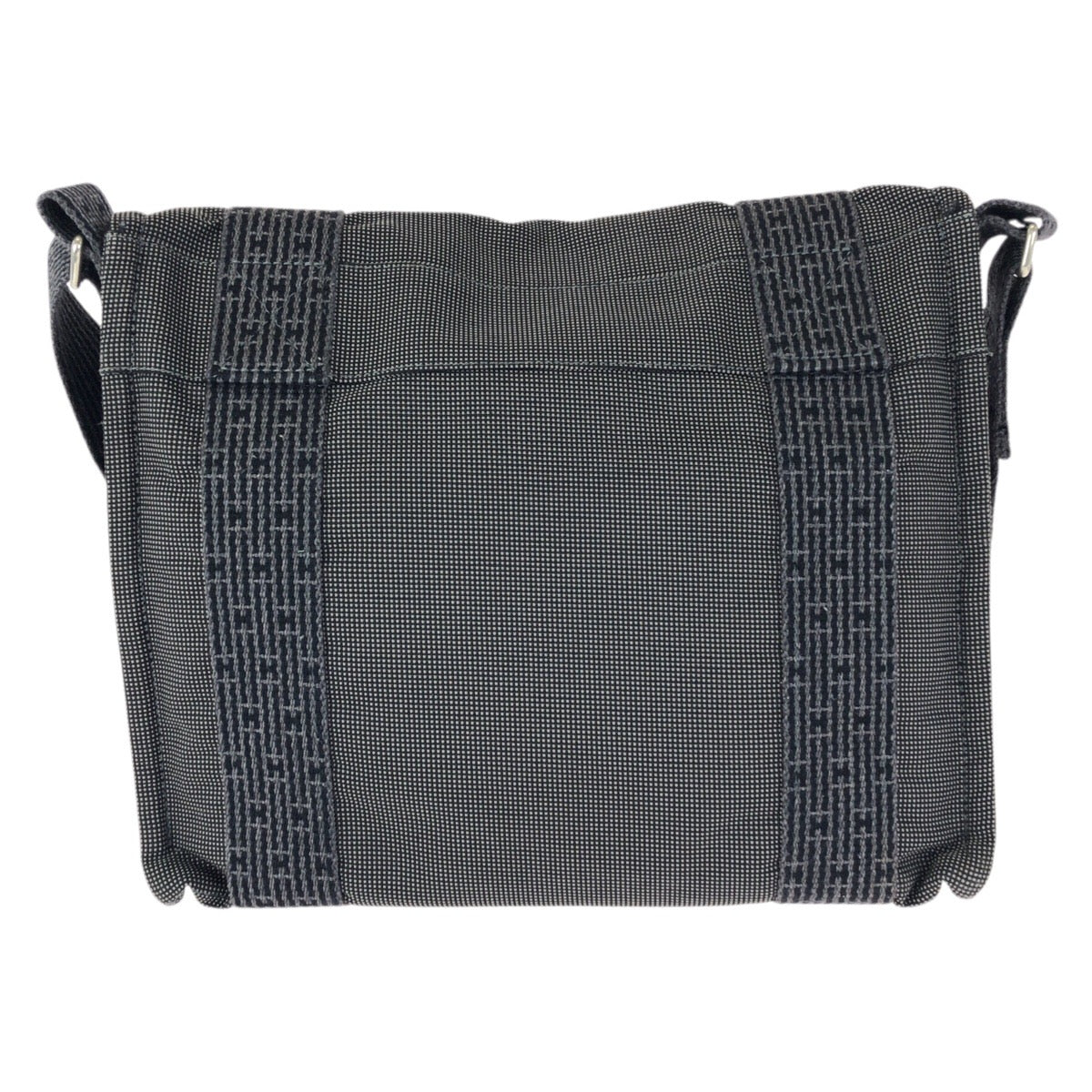 23396
HERMES エルメス エールライン バサスPM グレー シルバー金具 ポリアミド / ポリエステル ショルダーバッグ メッセンジャーバッグ メンズ ABP49