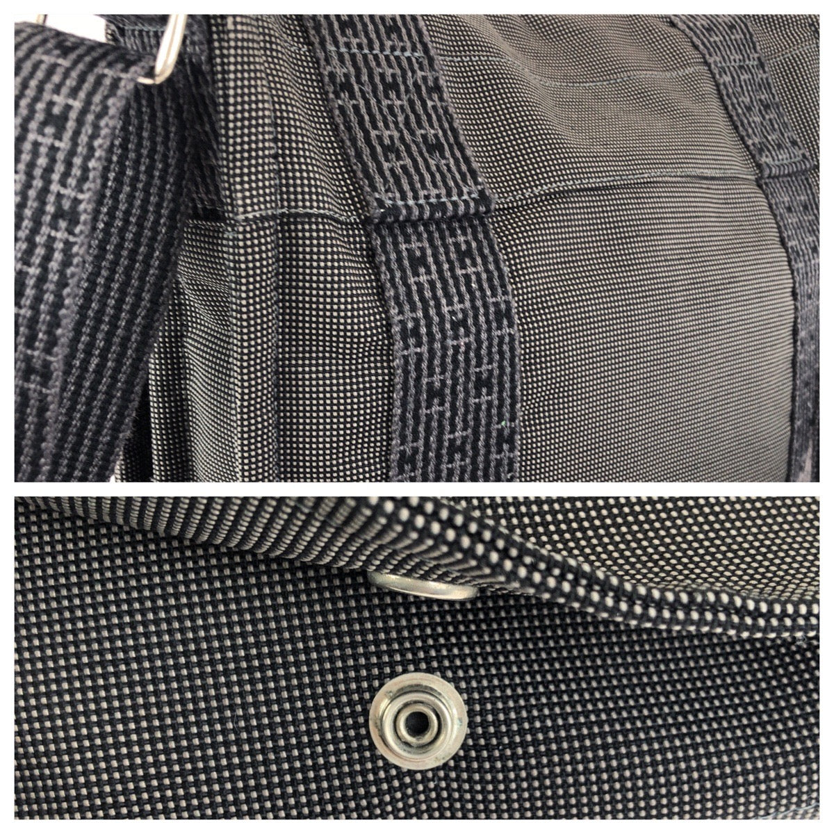 23396
HERMES エルメス エールライン バサスPM グレー シルバー金具 ポリアミド / ポリエステル ショルダーバッグ メッセンジャーバッグ メンズ ABP49