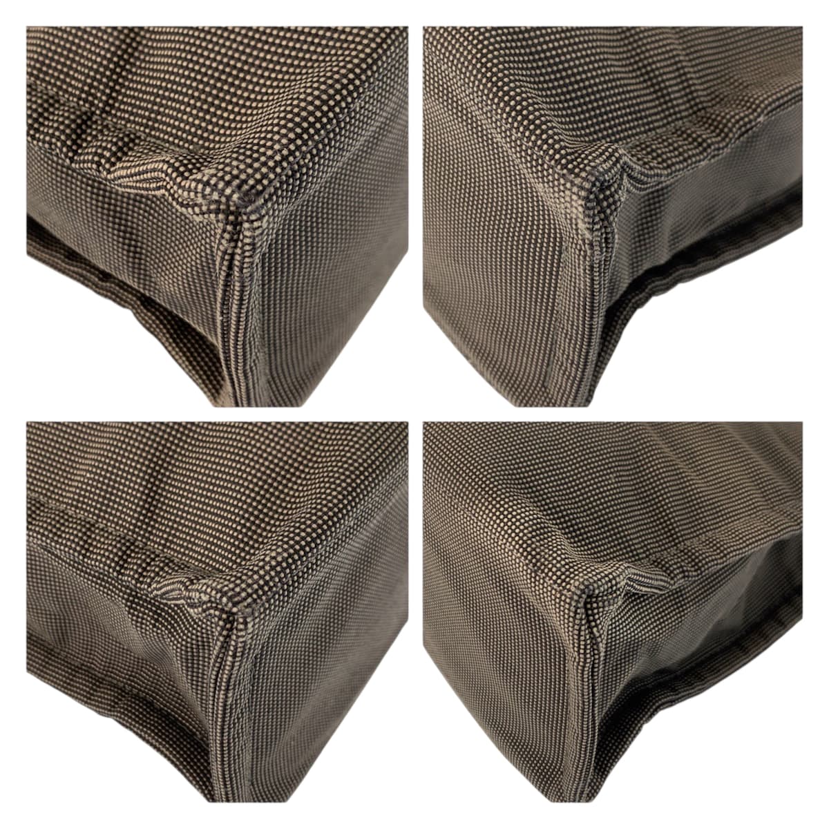 23402
HERMES エルメス エールラインMM グレー シルバー金具 ポリアミド / ポリエステル トートバッグ ハンドバッグ レディース ABP21