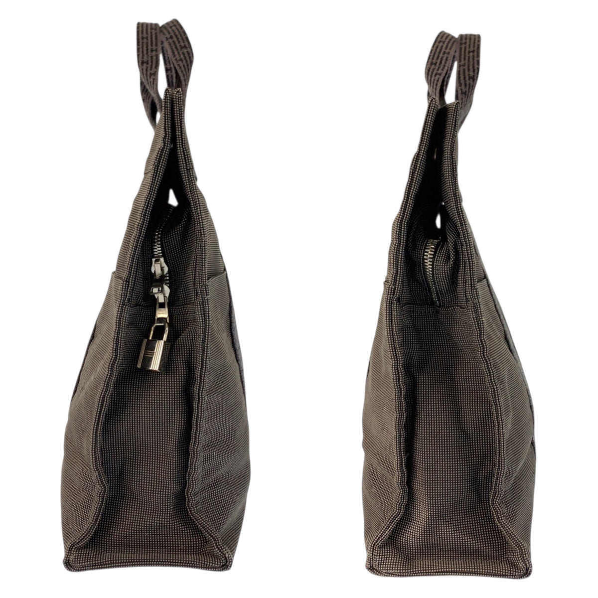 23402
HERMES エルメス エールラインMM グレー シルバー金具 ポリアミド / ポリエステル トートバッグ ハンドバッグ レディース ABP21