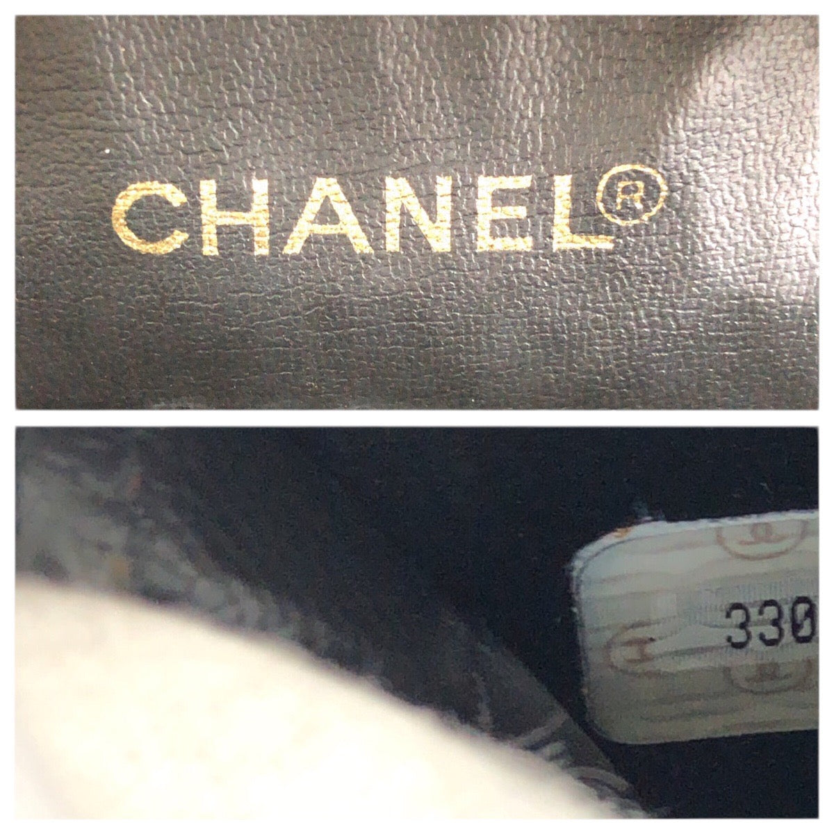 23408
CHANEL シャネル ヴィンテージ ビコローレ ココマーク ブラック 黒 ゴールド金具 ラムスキン ハンドバッグ バニティバッグ 化粧ポーチ レディース ABP80
