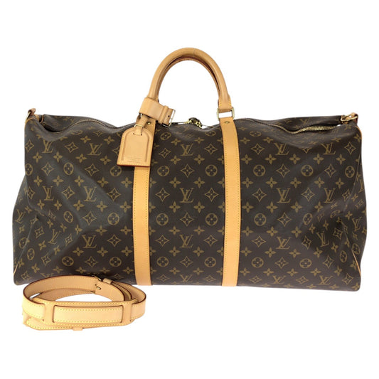 23410
LOUIS VUITTON ルイヴィトン モノグラム キーポル バンドリエール 60 2way ブラウン ゴールド金具 PVC / レザー M41412 ボストンバッグ 旅行バッグ ショルダーバッグ レディース ABP150