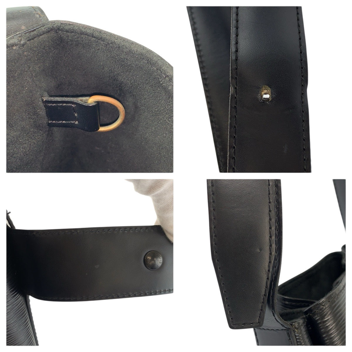 23413
LOUIS VUITTON ルイヴィトン エピ サックデポールPM ブラック 黒 レザー M80157 ショルダーバッグ レディース ABP49
