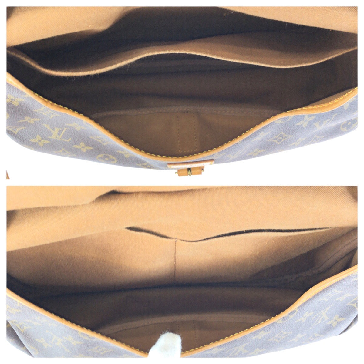 23415
LOUIS VUITTON ルイヴィトン モノグラム ソミュール35 ブラウン ゴールド金具 PVC / レザー M42254 ショルダーバッグ 男女兼用 レディース AB52