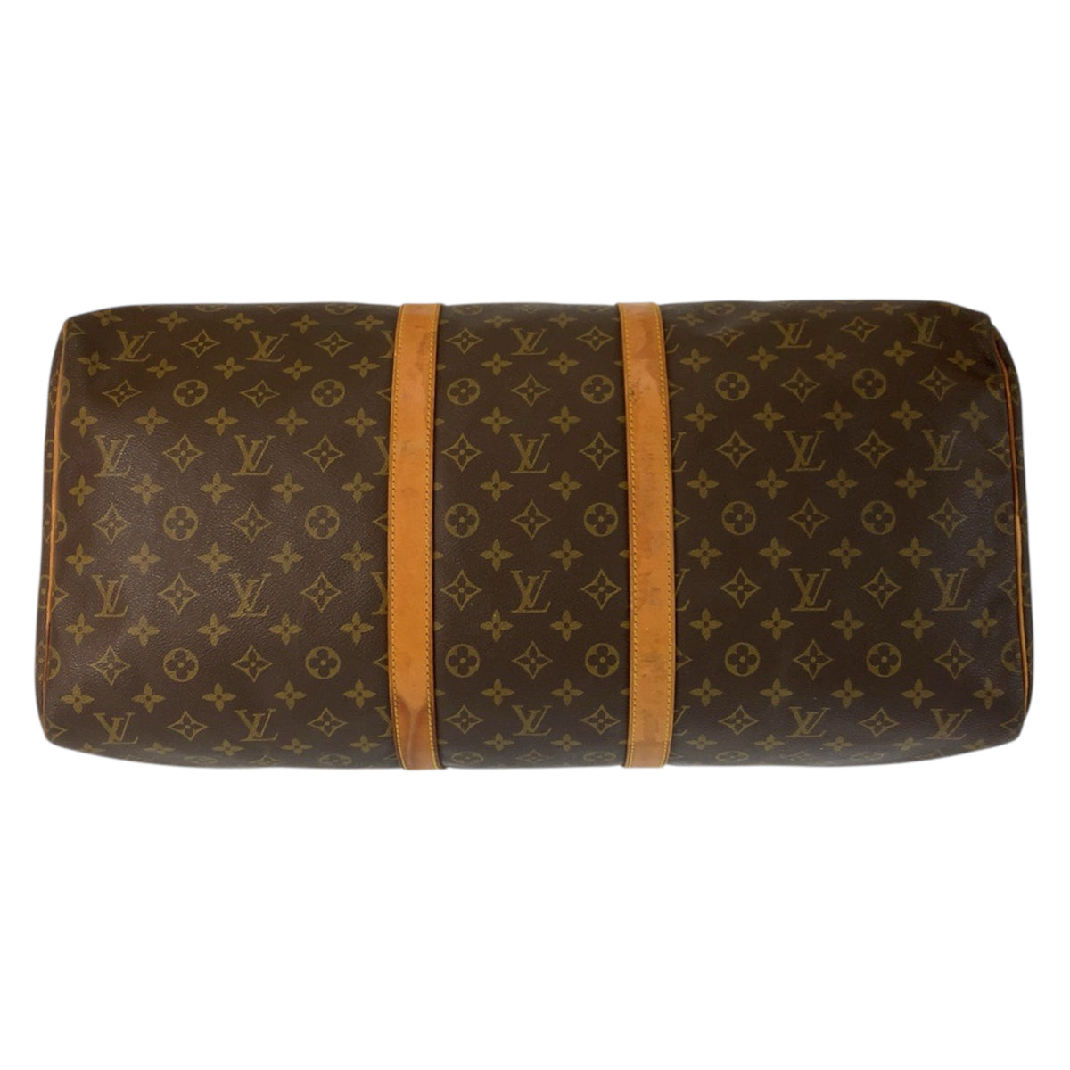 23416
LOUIS VUITTON ルイヴィトン モノグラム キーポル55 ブラウン ゴールド金具 PVC / レザー M41424 ボストンバッグ ハンドバッグ レディース AB60