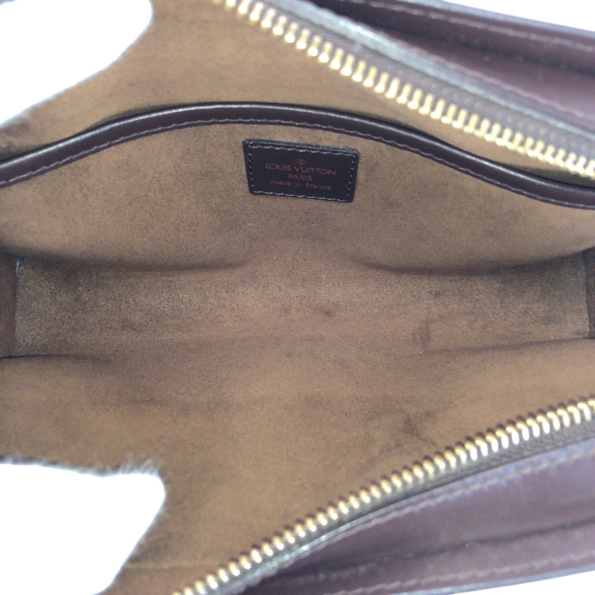 23419
LOUIS VUITTON ルイヴィトン ダミエ エベヌ サンルイ ブラウン ゴールド金具 PVC / レザー N51993 クラッチバッグ セカンドバッグ メンズ ABP49