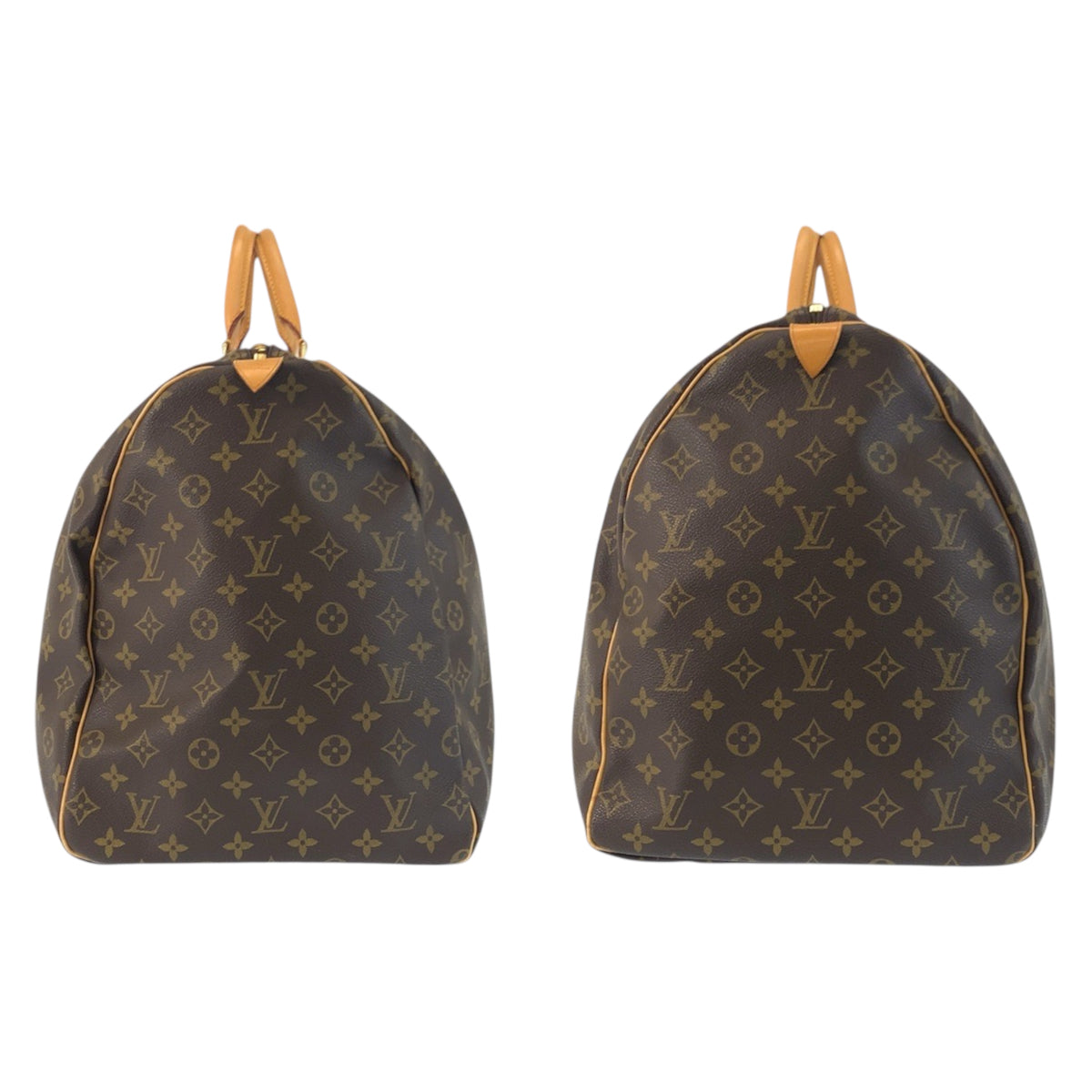 23420
LOUIS VUITTON ルイヴィトン モノグラム キーポル60 ブラウン ゴールド金具 PVC / レザー M41422 ボストンバッグ ハンドバッグ レディース ABP100