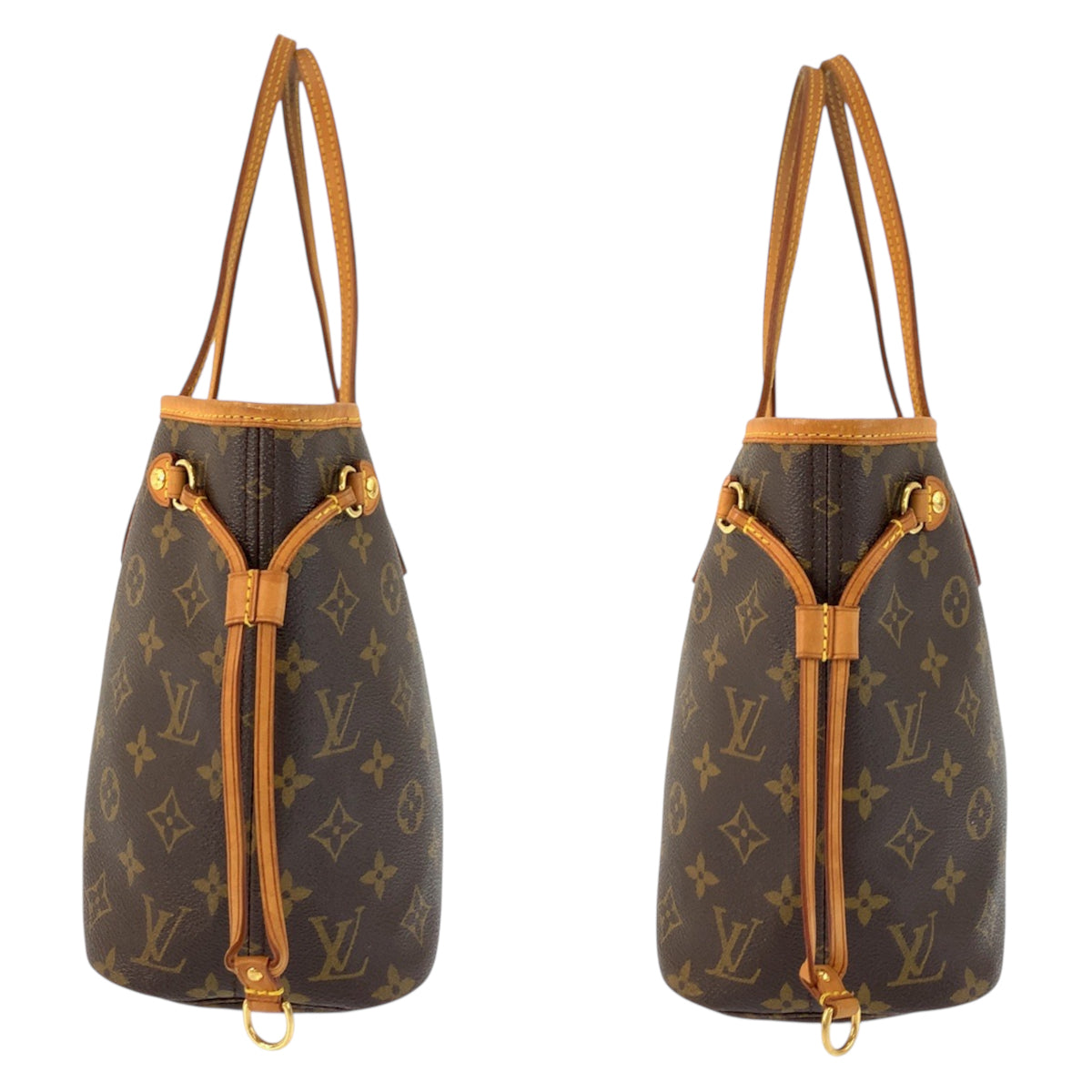 23422
LOUIS VUITTON ルイヴィトン モノグラム ネヴァーフルPM ブラウン ゴールド金具 PVC M40155 トートバッグ ハンドバッグ レディース ABP128