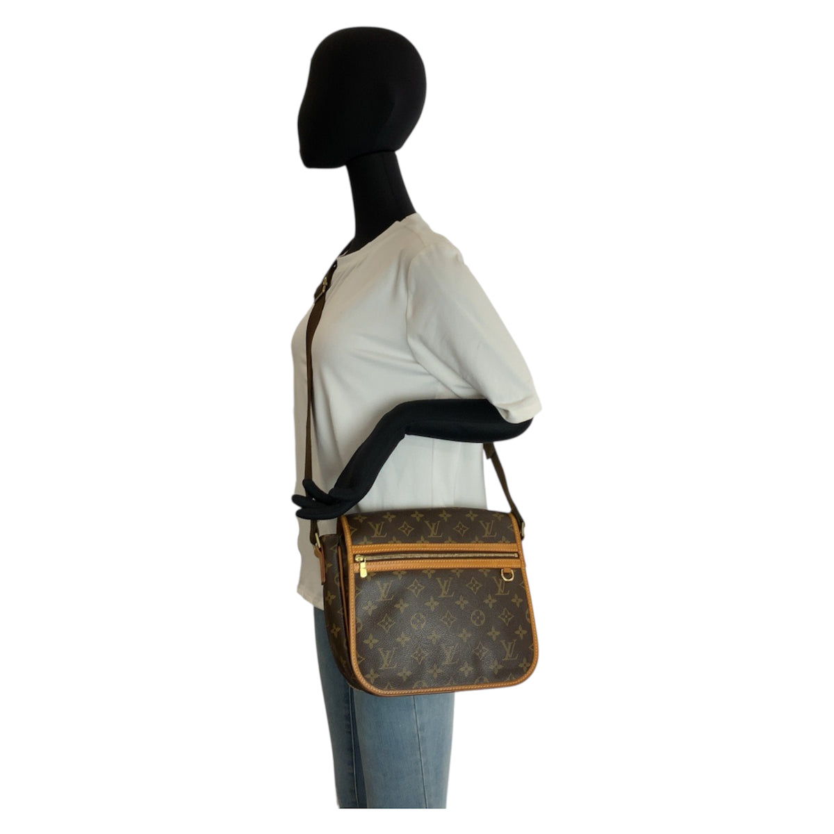 23423
LOUIS VUITTON ルイヴィトン モノグラム メッセンジャー ボスフォールPM ブラウン ゴールド金具 PVC / レザー M40106 ショルダーバッグ ポシェット レディース ABP70