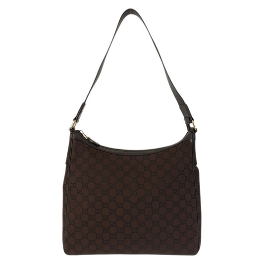 23432
GUCCI グッチ GG柄 ブラウン ゴールド金具 ナイロン 264219 ショルダーバッグ レディース AB28
