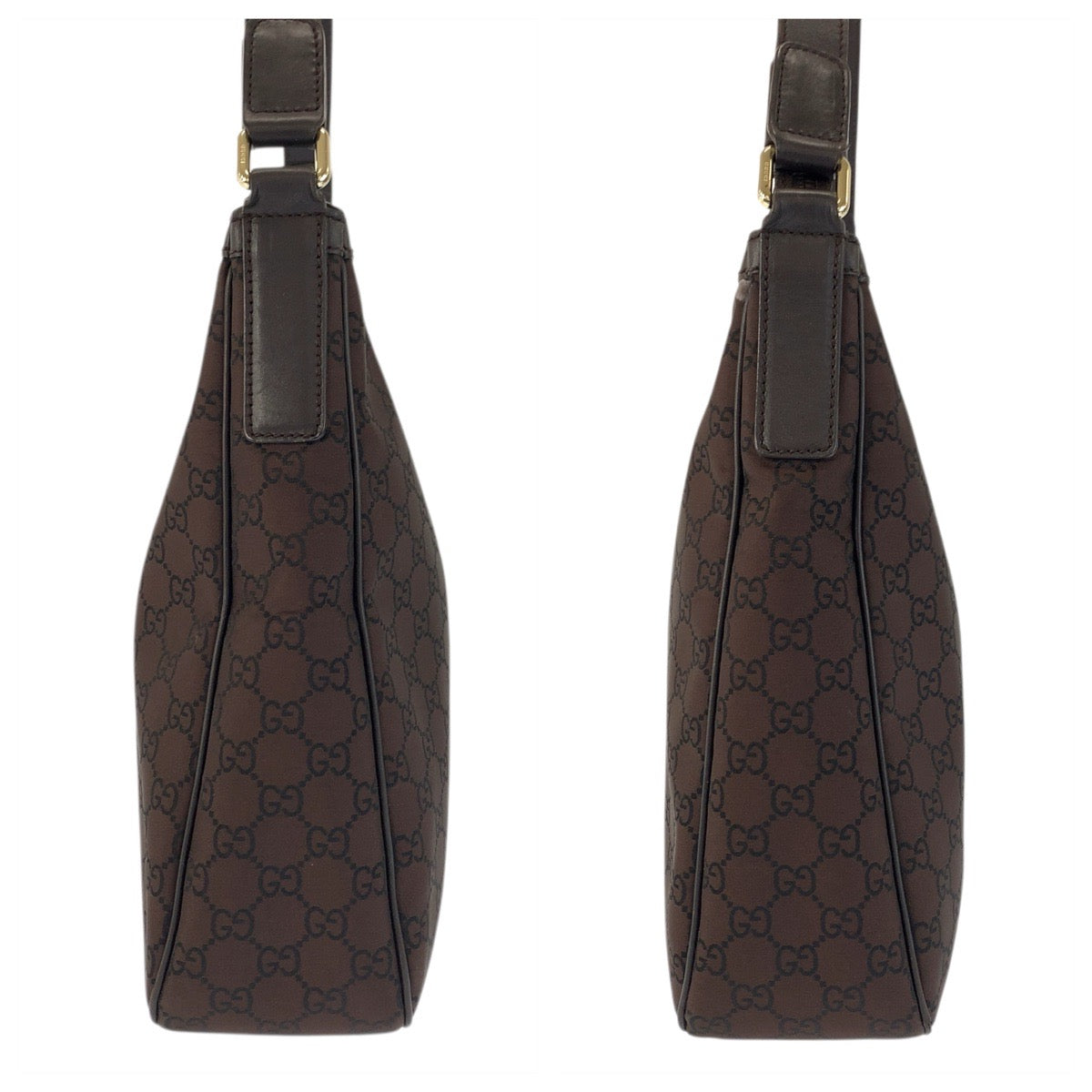 23432
GUCCI グッチ GG柄 ブラウン ゴールド金具 ナイロン 264219 ショルダーバッグ レディース AB28