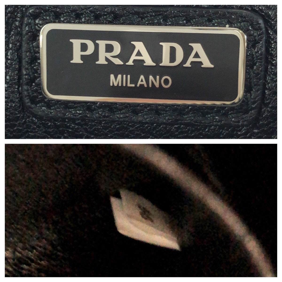 23435
PRADA プラダ サフィアーノ ネイビー オレンジ シルバー金具 レザー クラッチバッグ セカンドバッグ 男女兼用 メンズ A50
