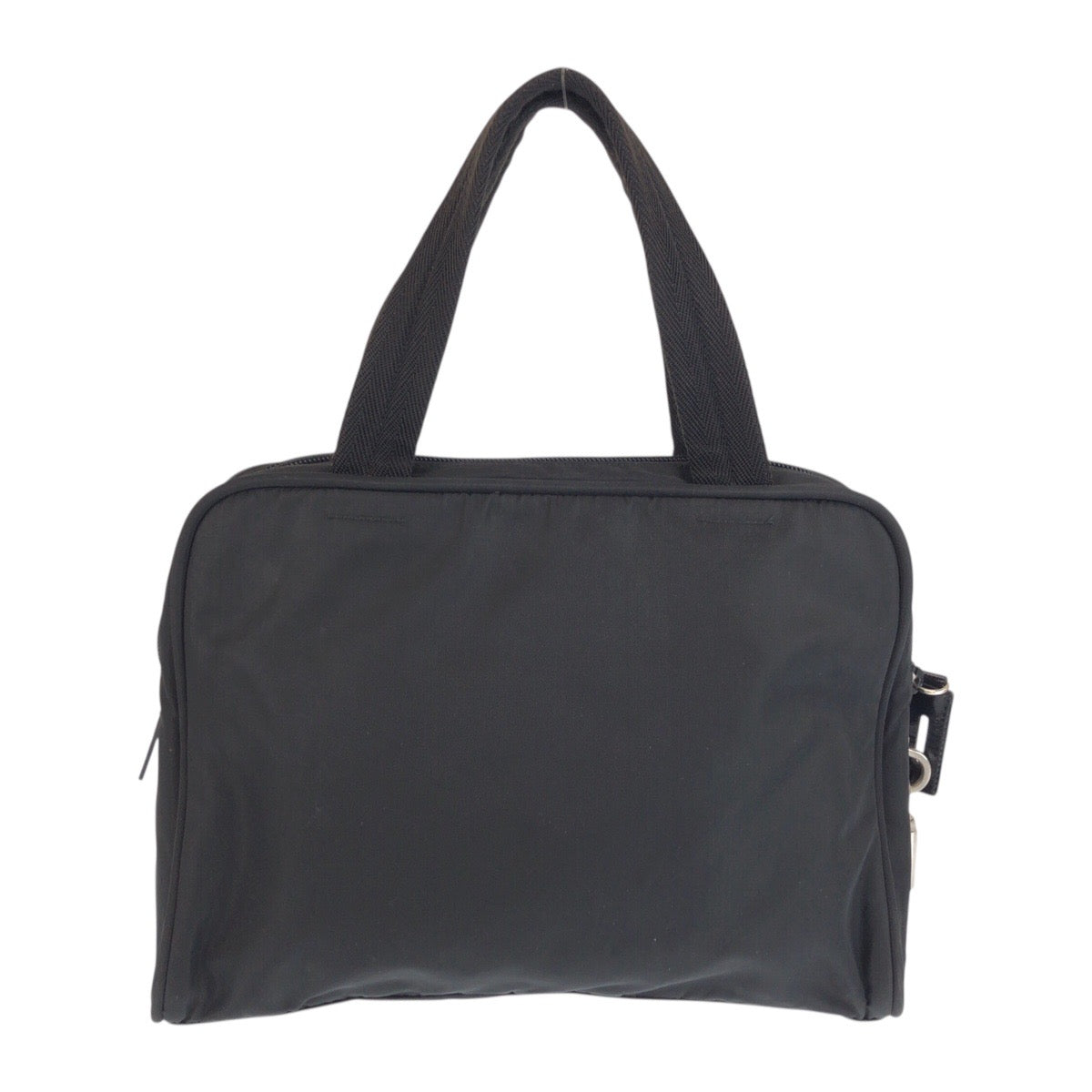 23436
PRADA プラダ テスート 三角ロゴプレート ブラック 黒 シルバー金具 ナイロン / レザー トートバッグ ハンドバッグ レディース AB28