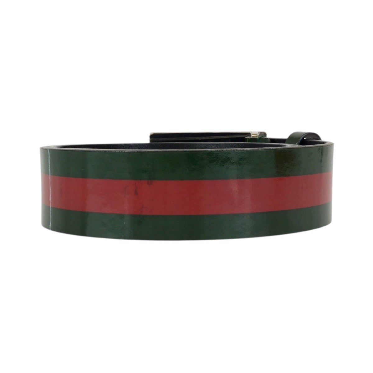 23437
GUCCI グッチ シェリーライン GG柄 80cm/32インチ グリーン レッド シルバー金具 レザー 147142 ベルト 男女兼用 レディース ABP23