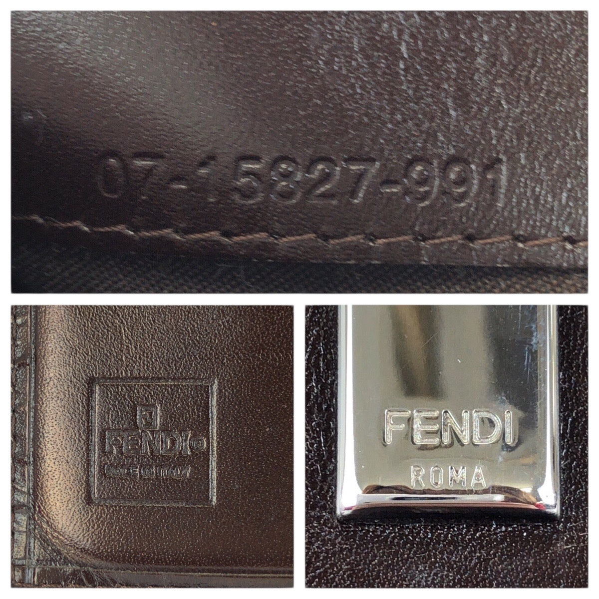 23438
FENDI フェンディ ズッカ ダークブラウン シルバー金具 キャンバス / レザー 15827 長財布 ロングウォレット レディース ABP21