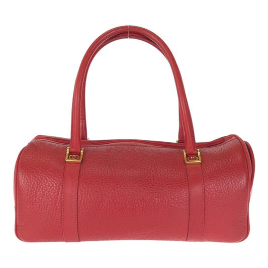 23441
GUCCI グッチ ヴィンテージ インターロッキング レッド ゴールド金具 レザー 000 58 0040 ハンドバッグ ミニボストンバッグ レディース ABP58