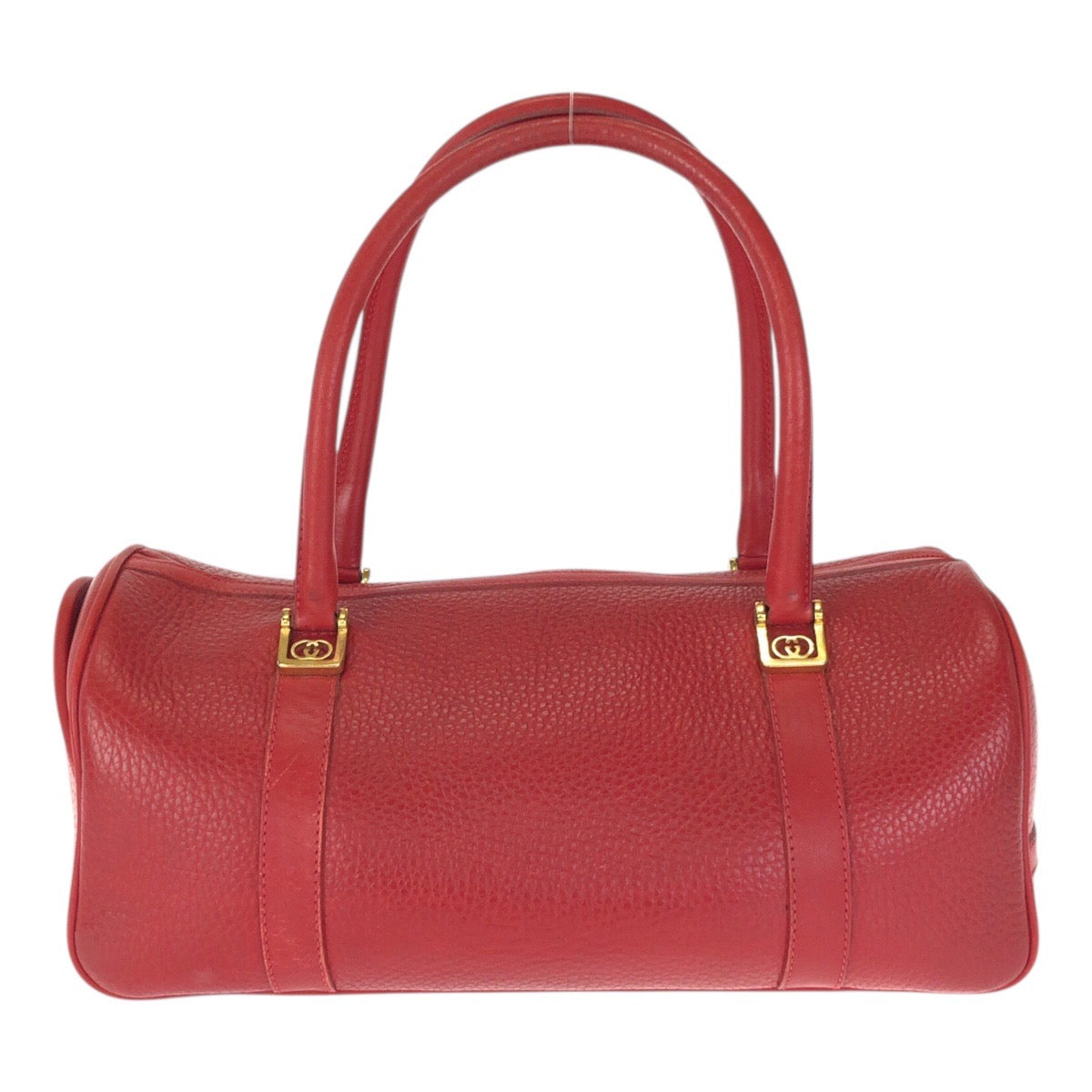 23441
GUCCI グッチ ヴィンテージ インターロッキング レッド ゴールド金具 レザー 000 58 0040 ハンドバッグ ミニボストンバッグ レディース ABP58