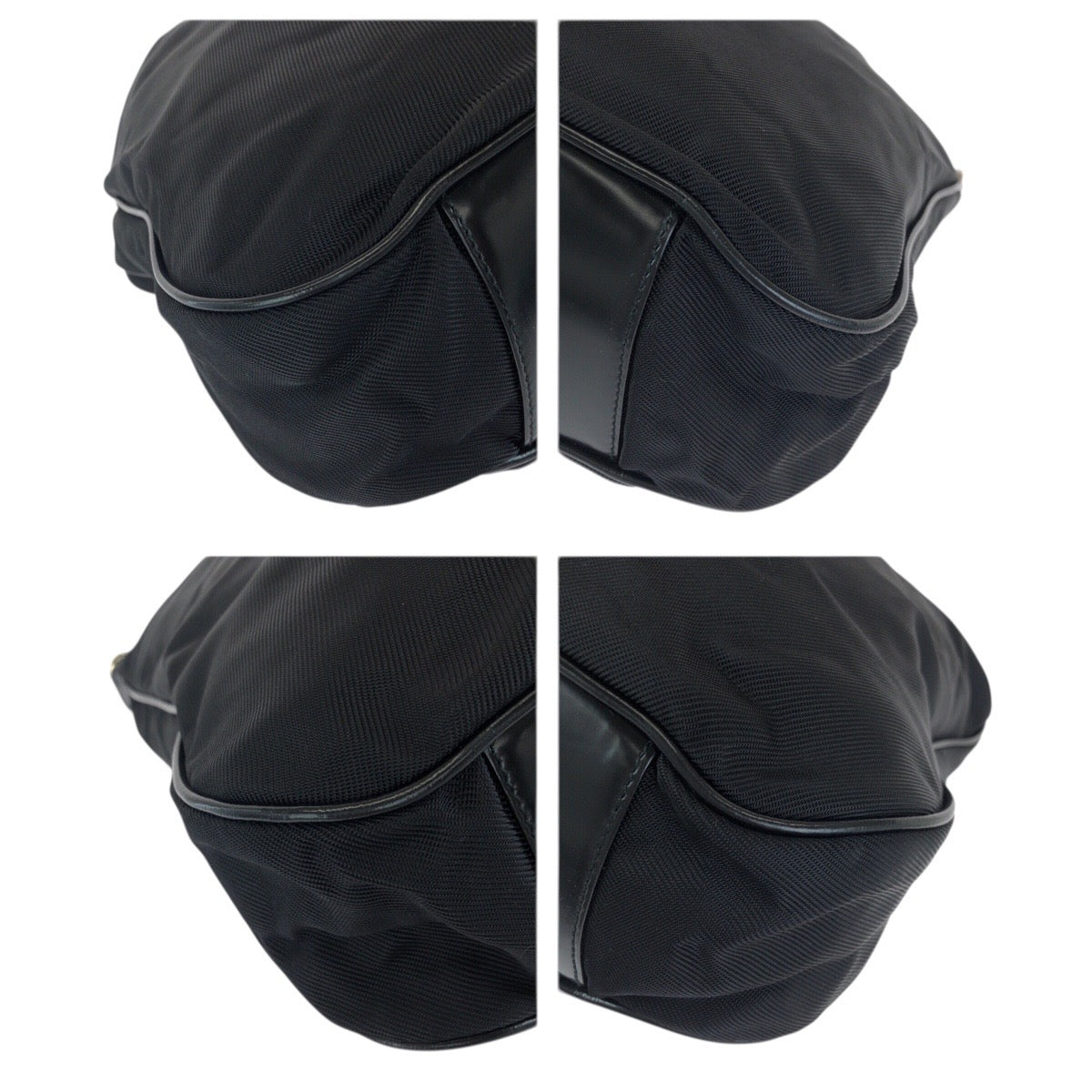 23446
GUCCI グッチ バンブー ２way ブラック 黒 シルバー金具 ナイロン / レザー 001 3444 1577 ショルダーバッグ ハンドバッグ レディース ABP28