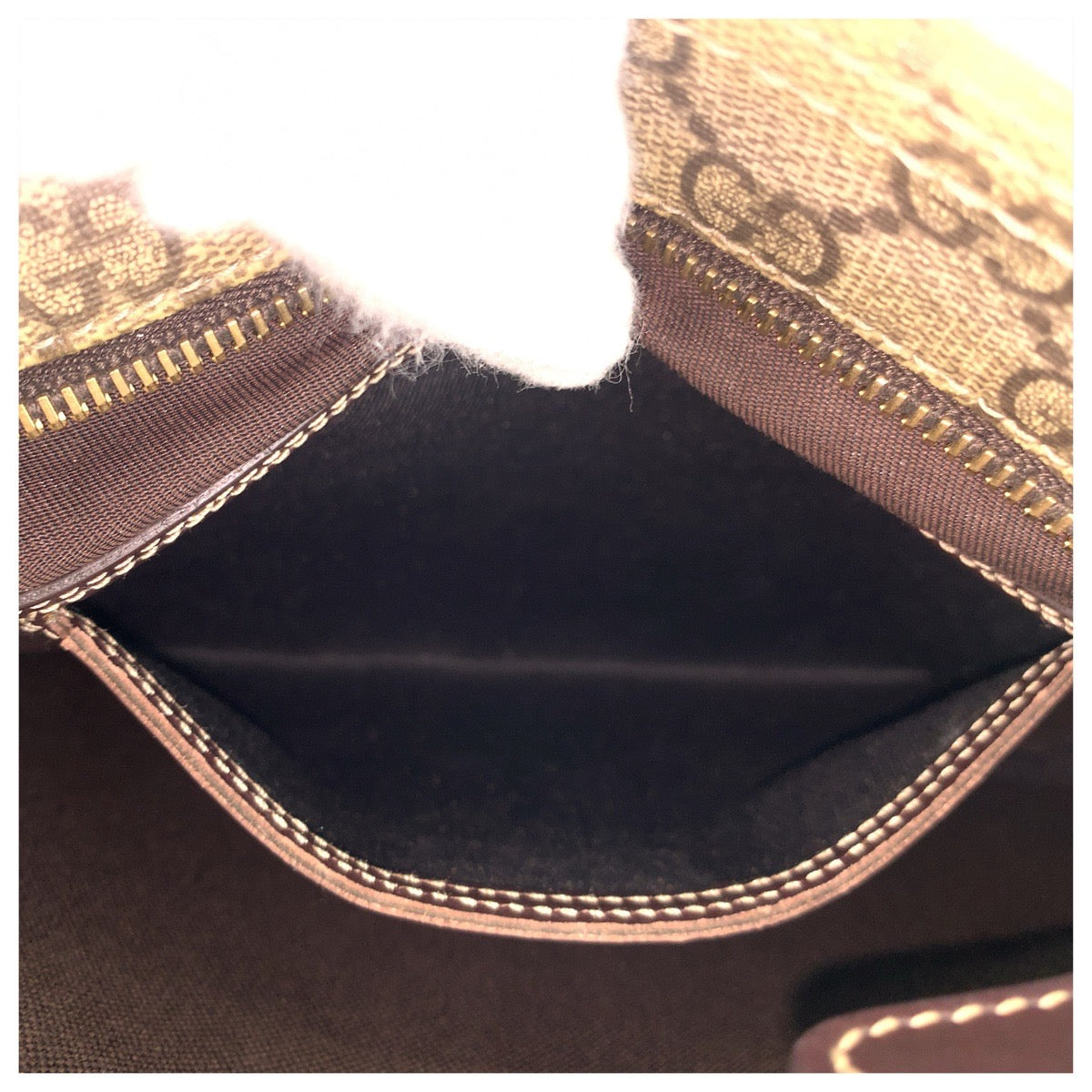 23447
GUCCI グッチ ベージュ ブラウン GGスプリームキャンバス / レザー 201538 ショルダーバッグ ポシェット レディース ABP45