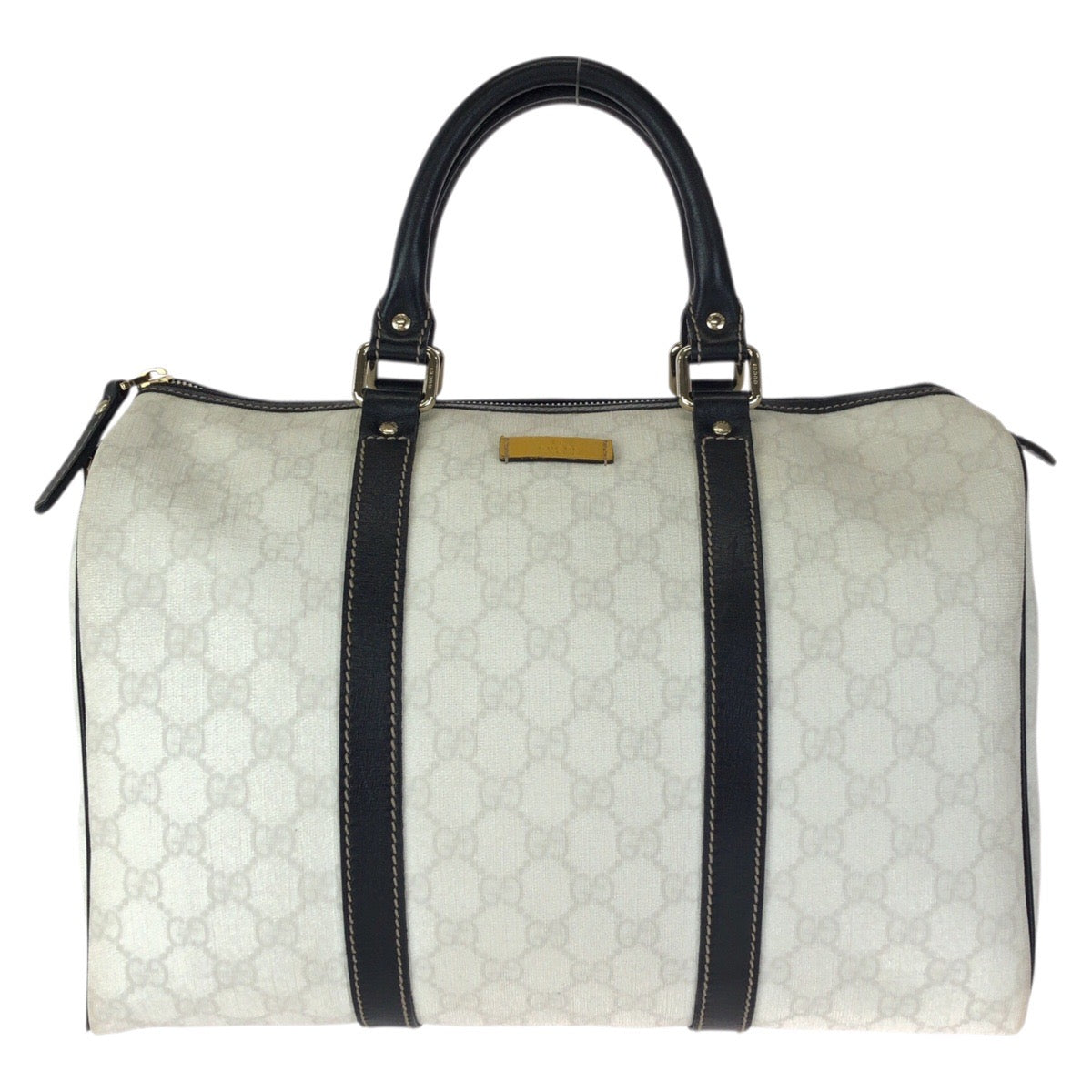 23451
GUCCI グッチ ホワイト ブラック ゴールド金具 GGスプリームキャンバス / レザー 193603 ハンドバッグ ミニボストンバッグ レディース ABP56