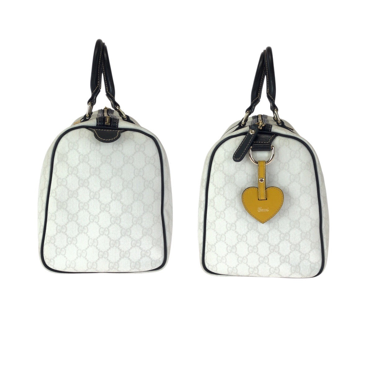 23451
GUCCI グッチ ホワイト ブラック ゴールド金具 GGスプリームキャンバス / レザー 193603 ハンドバッグ ミニボストンバッグ レディース ABP56