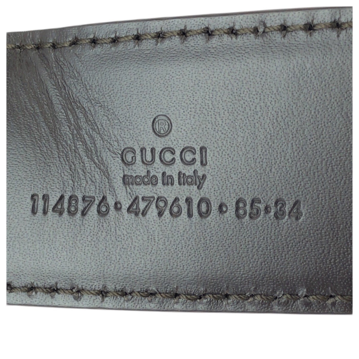 23453
GUCCI グッチ グッチシマ インターロッキング GG柄 85cm/34インチ ダークブラウン ゴールド金具 レザー 114876 ベルト 男女兼用 レディース ABP23