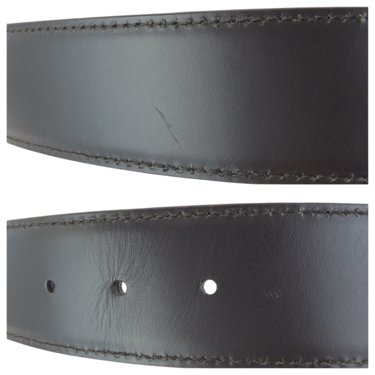 23453
GUCCI グッチ グッチシマ インターロッキング GG柄 85cm/34インチ ダークブラウン ゴールド金具 レザー 114876 ベルト 男女兼用 レディース ABP23