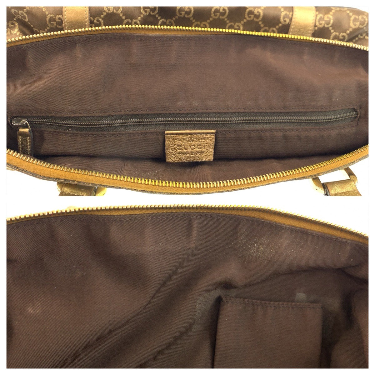 23455
GUCCI グッチ アビー ゴールド ブラウン ゴールド金具 GGキャンバス / レザー 141470 トートバッグ ショルダーバッグ レディース B21