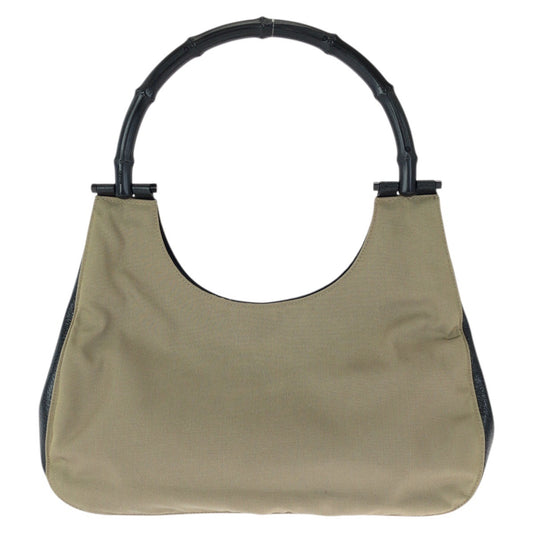 23456
GUCCI グッチ バンブー ホーボー カーキ ブラック シルバー金具 ナイロン / レザー 001 3739 ハンドバッグ レディース ABP23