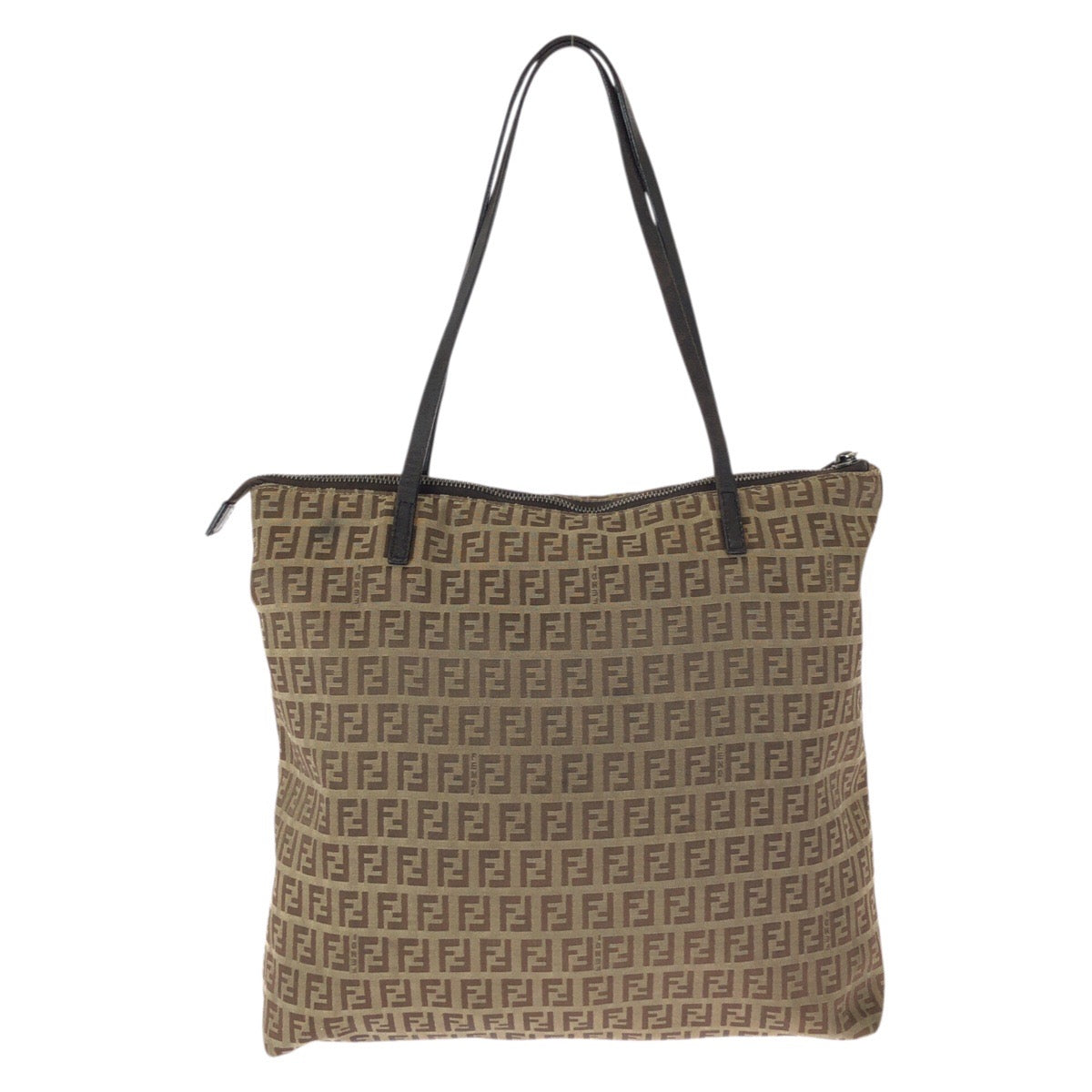 23459
FENDI フェンディ ズッカ ブラウン ガンメタ金具 キャンバス / レザー 8BH024 トートバッグ ショルダーバッグ レディース AB23