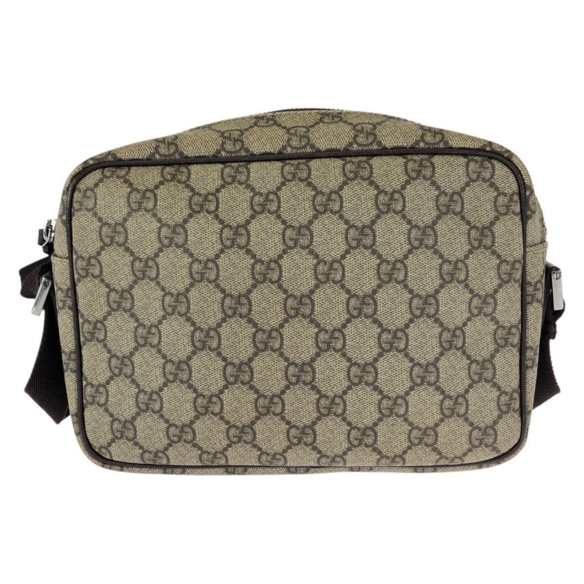 23461
GUCCI グッチ ベージュ ダークブラウン シルバー金具 GGスプリームキャンバス / レザー 114291 ショルダーバッグ メッセンジャーバッグ レディース ABP44
