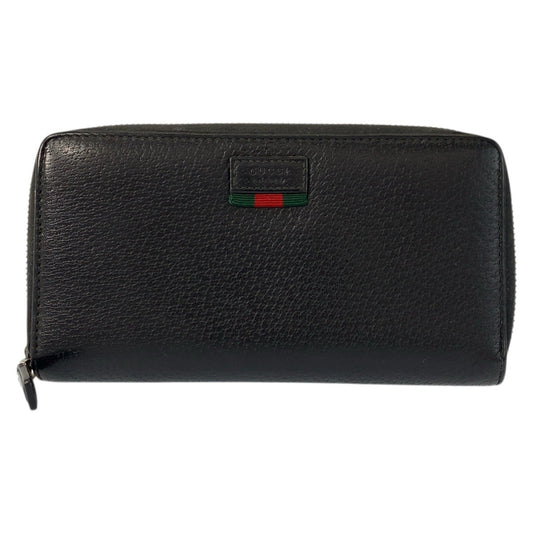 23463
GUCCI グッチ シェリーライン ブラック 黒 レザー 435298 長財布 ロングウォレット メンズ AB21