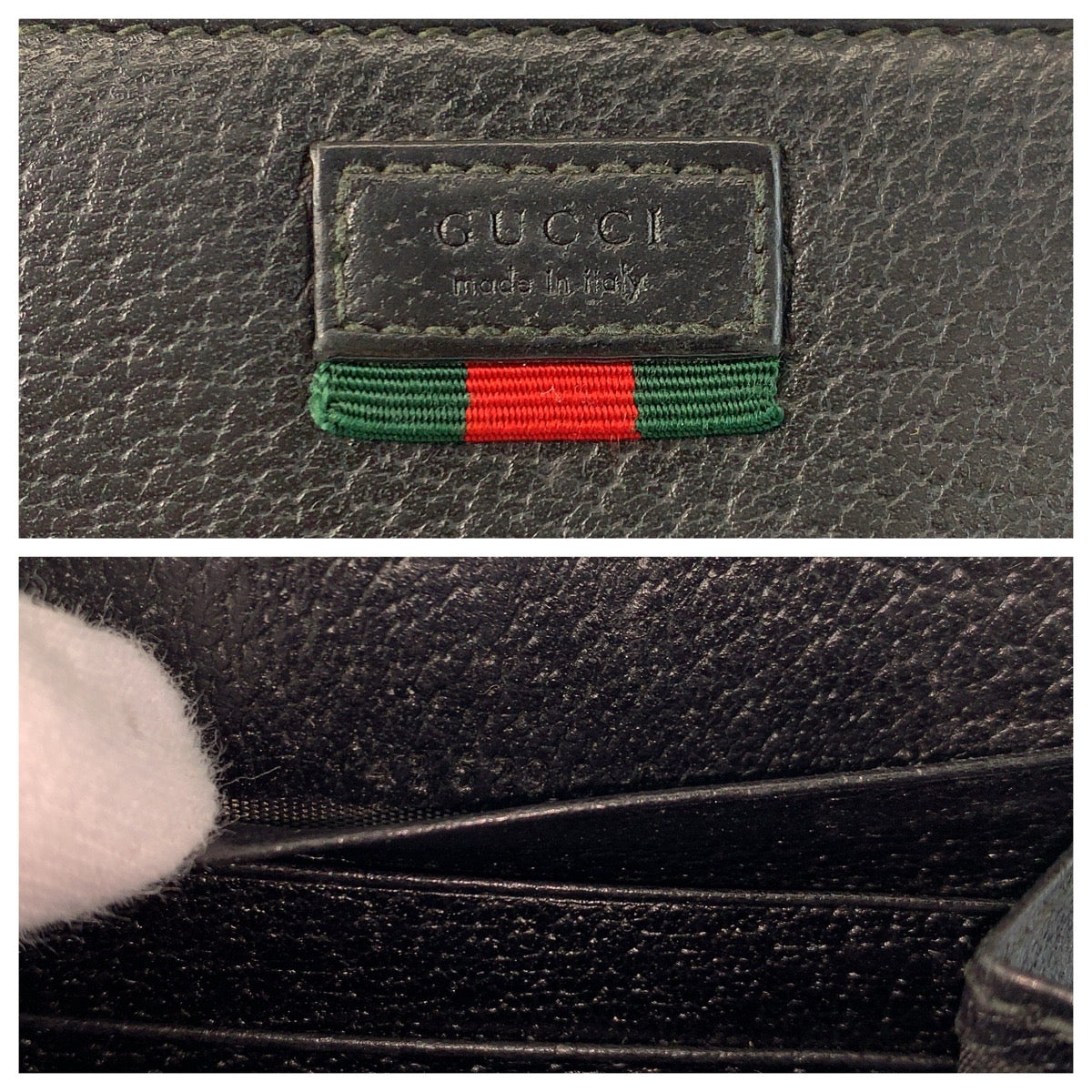 23463
GUCCI グッチ シェリーライン ブラック 黒 レザー 435298 長財布 ロングウォレット メンズ AB21