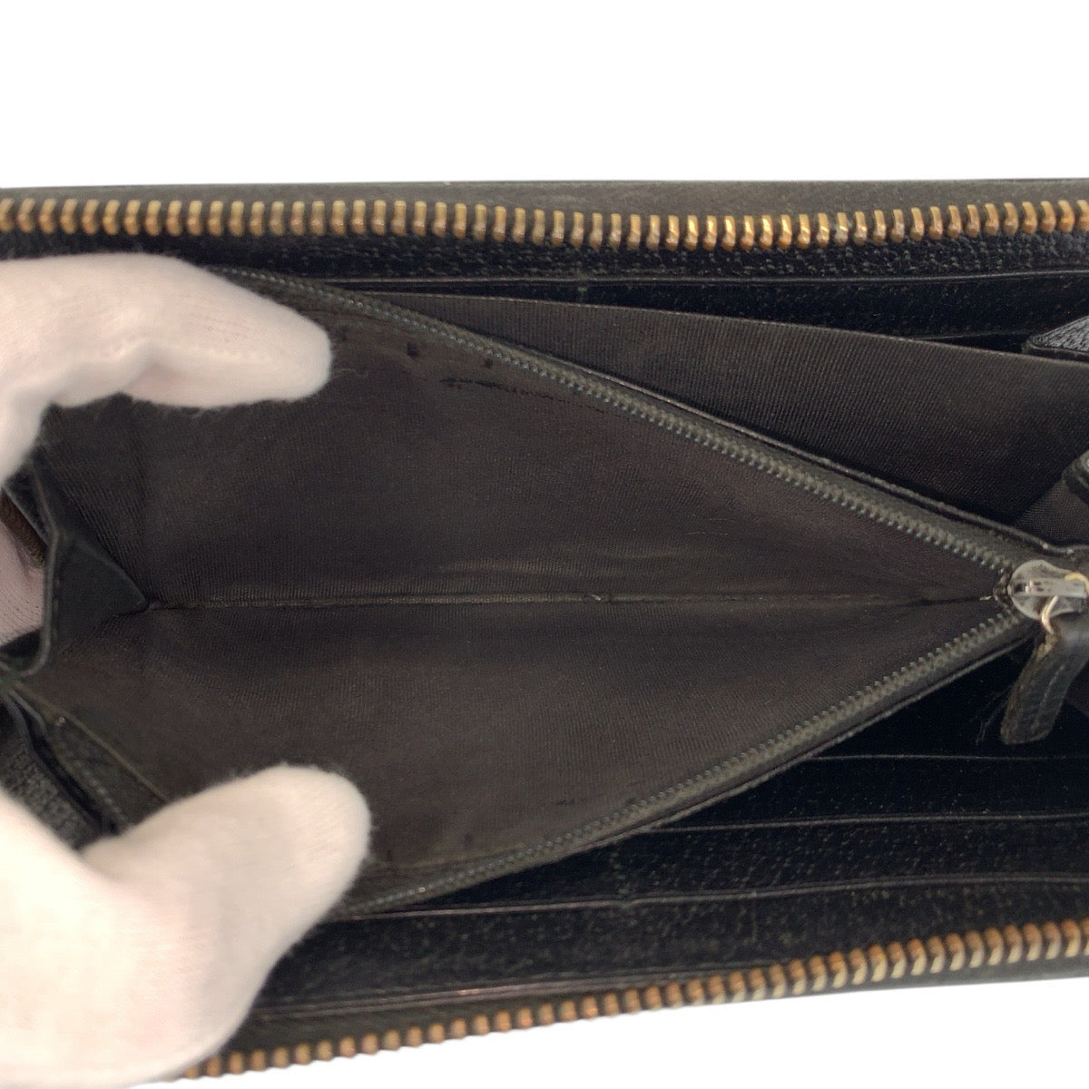 23463
GUCCI グッチ シェリーライン ブラック 黒 レザー 435298 長財布 ロングウォレット メンズ AB21