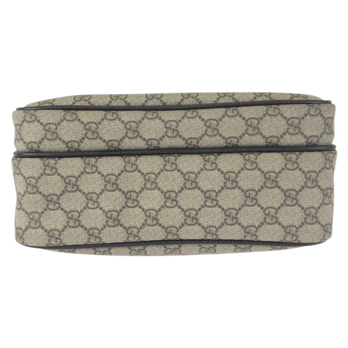 23464
GUCCI グッチ ベージュ ダークブラウン ガンメタ金具 GGスプリームキャンバス / レザー 114531 ショルダーバッグ メッセンジャーバッグ レディース ABP42
