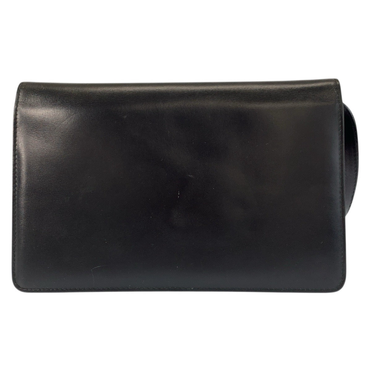 23466
GUCCI グッチ ヴィンテージ オールドグッチ ブラック 黒 ゴールド金具 レザー ショルダーバッグ ポシェット レディース AB21