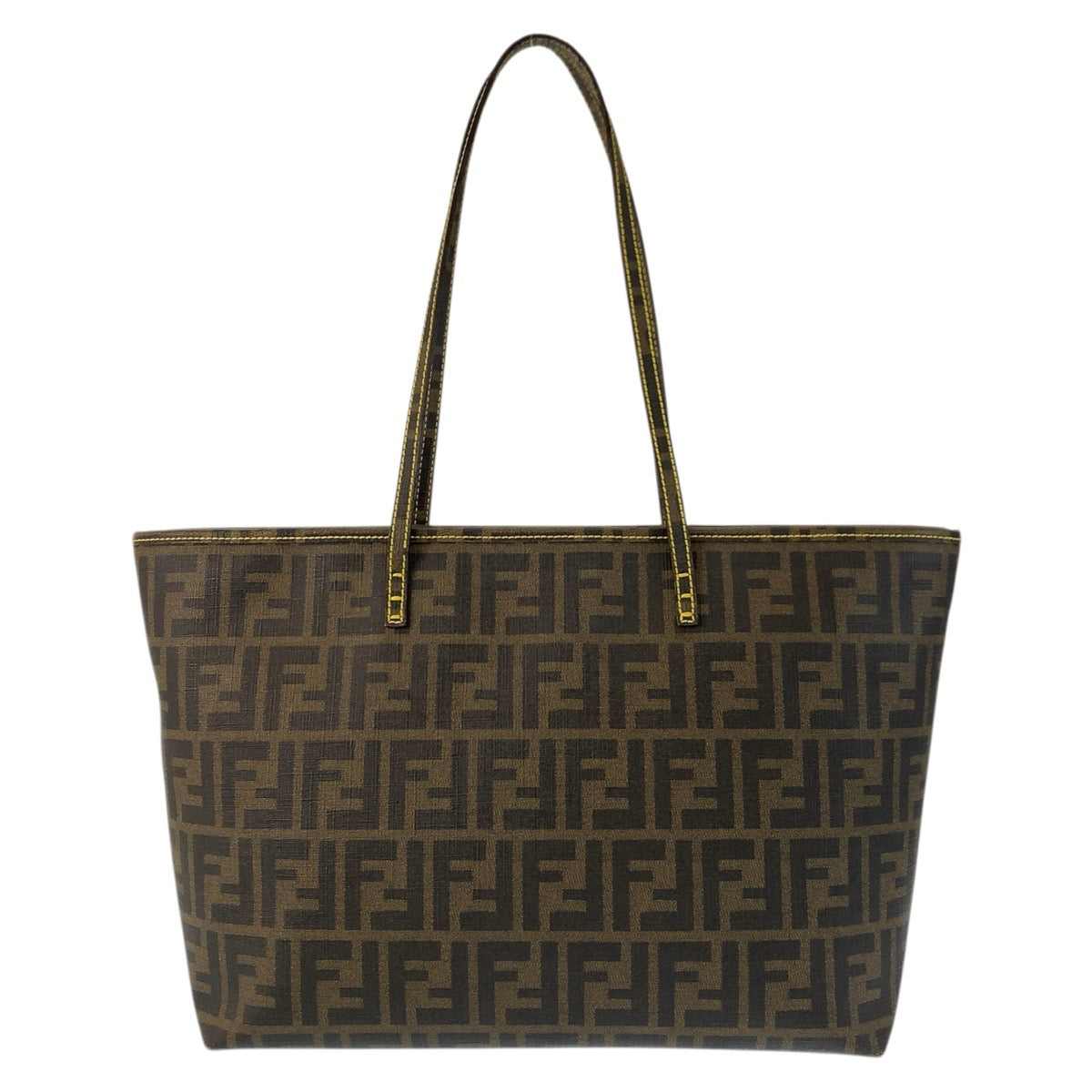 23473
FENDI フェンディ ズッカ ブラウン イエロー PVC 8BH198 トートバッグ ショルダーバッグ レディース ABP63