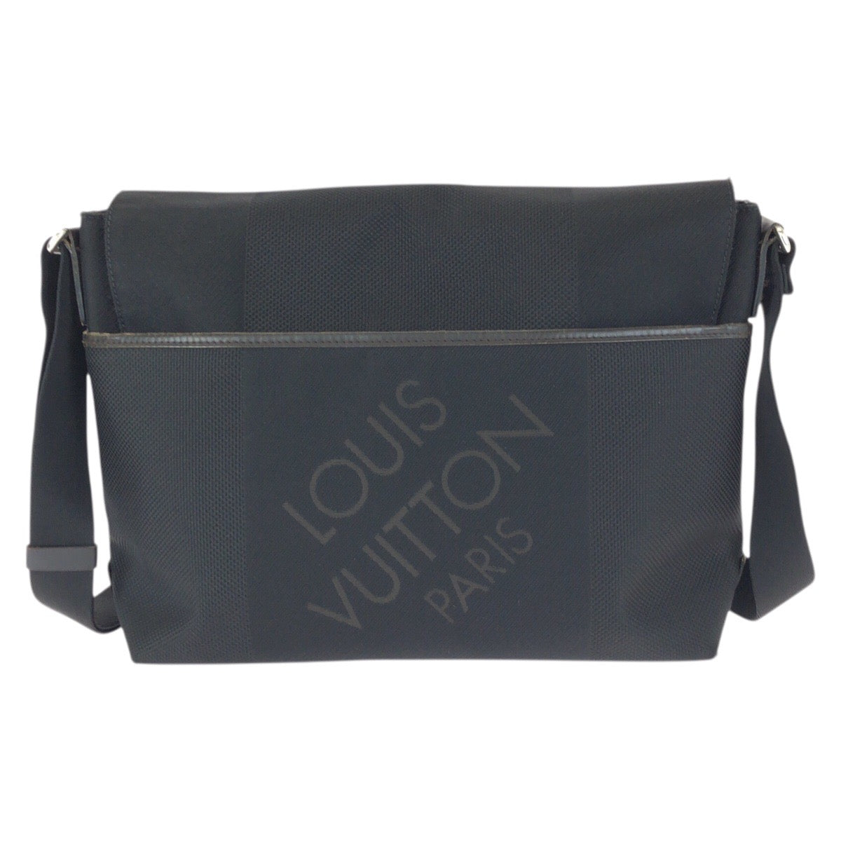 23482
LOUIS VUITTON ルイヴィトン ダミエ ジュアン ルー ブラック ダークブラウン シルバー金具 キャンバス M93079 ショルダーバッグ メッセンジャーバッグ レディース ABP48