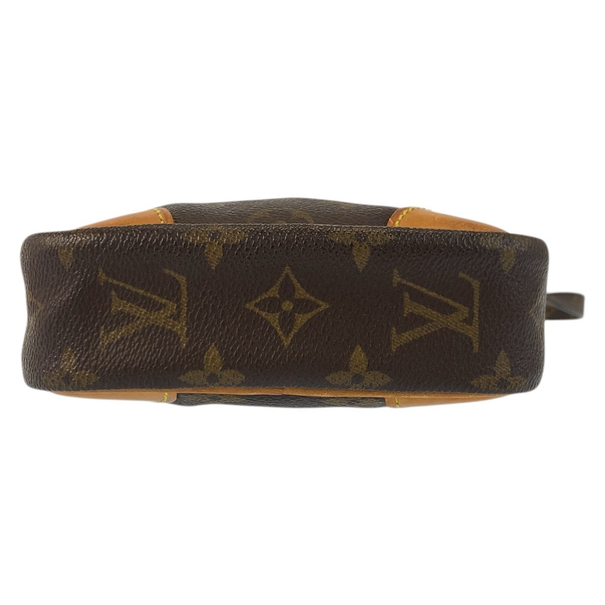 23483
LOUIS VUITTON ルイ ヴィトン モノグラム ダヌーブ ブラウン ゴールド金具 PVC / レザー M45266 ショルダーバッグ ポシェット レディース AB42
