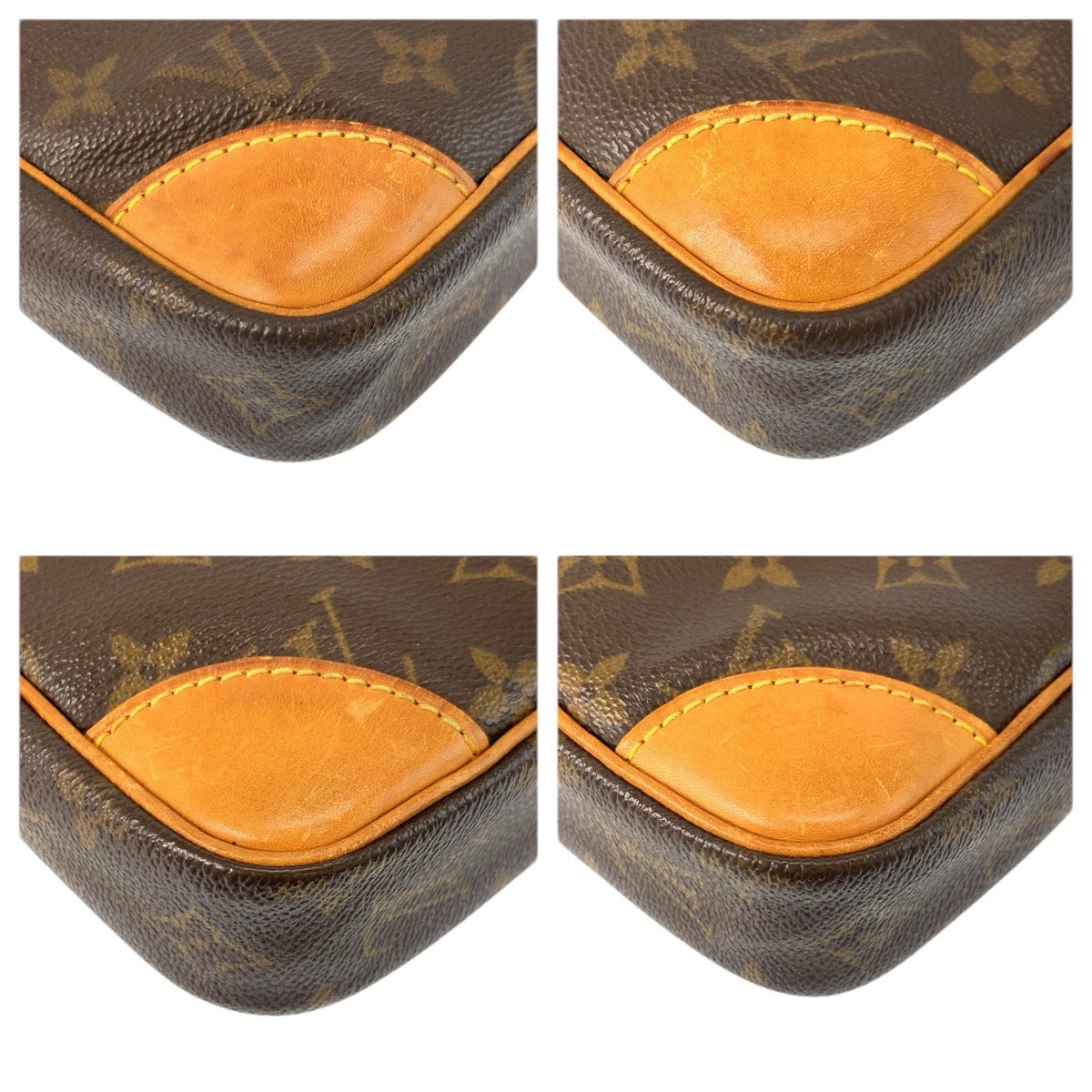 23483
LOUIS VUITTON ルイ ヴィトン モノグラム ダヌーブ ブラウン ゴールド金具 PVC / レザー M45266 ショルダーバッグ ポシェット レディース AB42
