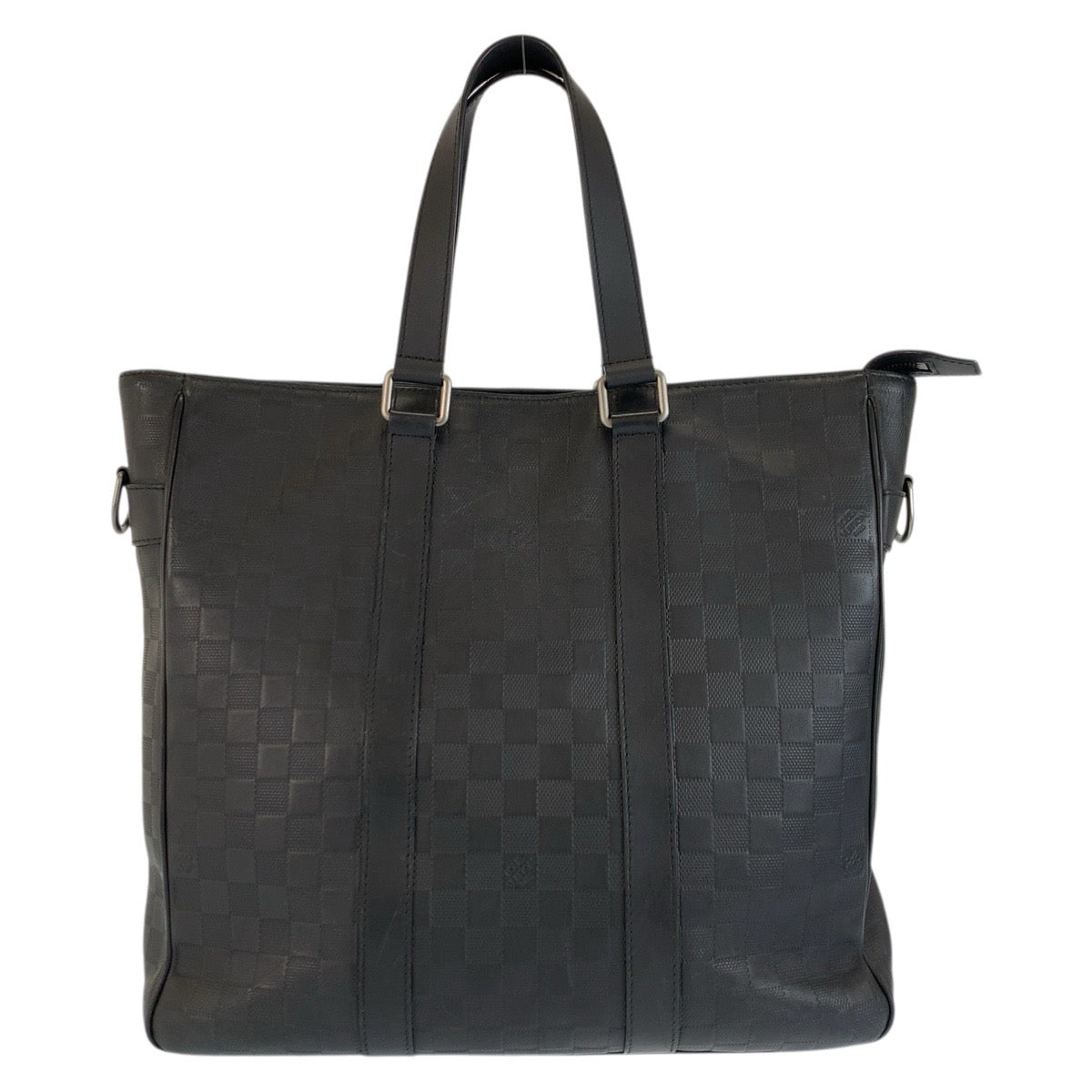 23485
LOUIS VUITTON ルイヴィトン ダミエアンフィニ タダオPM オニキス ブラック シルバー金具 レザー N41269 トートバッグ ビジネスバッグ メンズ ABP85