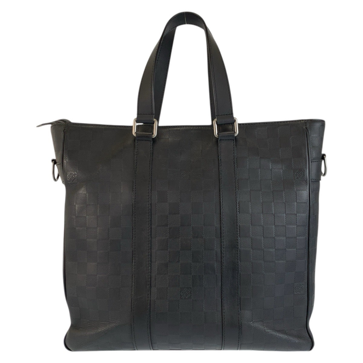 23485
LOUIS VUITTON ルイヴィトン ダミエアンフィニ タダオPM オニキス ブラック シルバー金具 レザー N41269 トートバッグ ビジネスバッグ メンズ ABP85